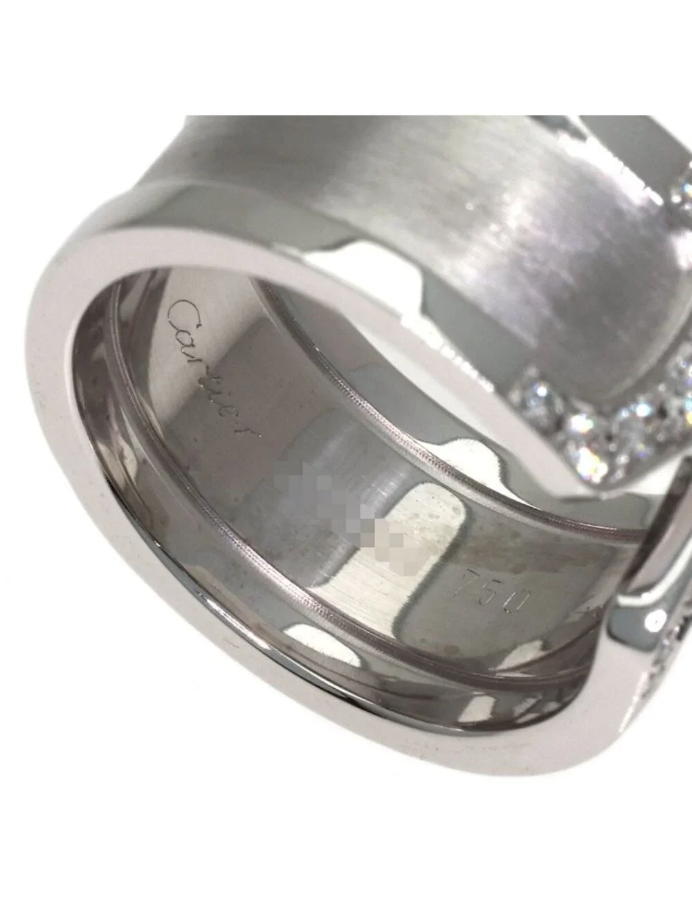 Cartier C2 Ring Diamond 18k White Gold